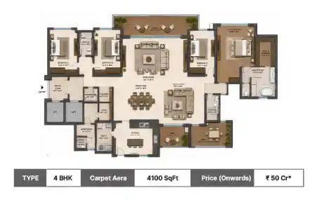 4 BHK 4100 SqFt